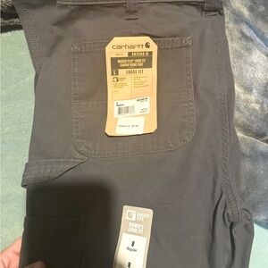 Women’s Carhartt rugged flex fit loose canvas pants size 8